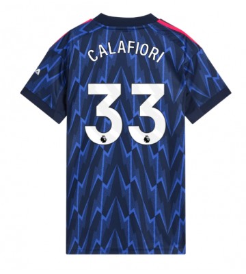 Arsenal Riccardo Calafiori #33 Udebanetrøje Dame 2025-26 Kortærmet